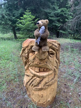 edward bear troy mt chainsaw carving